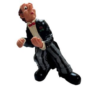 Ganz James the Butler with Red Bow Tie Resin Kitchen Spoon Rest Holder
